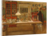 Getting Ready for a Game, 1901 by Carl Larsson