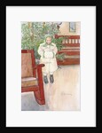 Girl and rocking chair by Carl Larsson