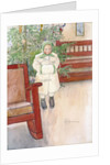 Girl and rocking chair by Carl Larsson