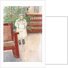Girl and rocking chair by Carl Larsson