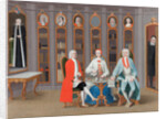 The Stenbock family in their library at Rånäs, c. 1740 by Carl Fredrik Svan