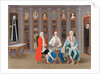 The Stenbock family in their library at Rånäs, c. 1740 by Carl Fredrik Svan