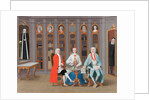 The Stenbock family in their library at Rånäs, c. 1740 by Carl Fredrik Svan