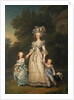 Queen Marie Antoinette of France and two of her Children Walking in The Park of Trianon, 1785 by Adolf Ulrik Wertmüller