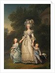 Queen Marie Antoinette of France and two of her Children Walking in The Park of Trianon, 1785 by Adolf Ulrik Wertmüller
