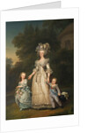 Queen Marie Antoinette of France and two of her Children Walking in The Park of Trianon, 1785 by Adolf Ulrik Wertmüller