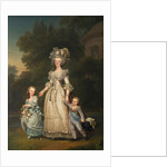 Queen Marie Antoinette of France and two of her Children Walking in The Park of Trianon, 1785 by Adolf Ulrik Wertmüller