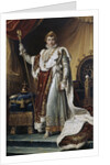 Portrait of Emperor Napoléon I Bonaparte in his Coronation Robes, ca 1804 by François Pascal Simon Gérard