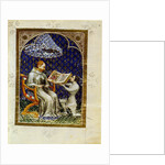 Jean de Vaudetar presents his gift of a book to Charles V of France. by Jan Bondol