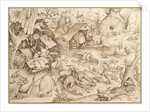 Acedia (Sloth) From the series Seven Deadly Sins, 1557 by Pieter Bruegel the Elder