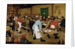 The Peasant Wedding, ca 1568 by Pieter Bruegel the Elder