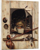 Trompe loeil with Studio Wall and Vanitas Still Life, 1668 by Cornelis Norbertus Gijsbrechts