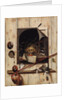 Trompe loeil with Studio Wall and Vanitas Still Life, 1668 by Cornelis Norbertus Gijsbrechts