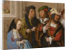 Potiphars Wife Displays Josephs Garment, c. 1512 by Lucas Leyden van