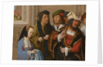 Potiphars Wife Displays Josephs Garment, c. 1512 by Lucas Leyden van