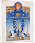The Fall of the Rebel Angels (Les Très Riches Heures du duc de Berry), 1412-1416 by Limbourg brothers