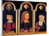 Archduke Charles, the later Holy Roman Emperor Charles V., with his sisters Eleanor and Isabella at the age of 2 years, 1502 by Master of St.Georgsgilde