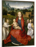 Virgin and child and two angels, 1480-1490 by Hans Memling