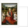 Virgin and child and two angels, 1480-1490 by Hans Memling