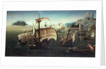 Portuguese Carracks off a Rocky Coast, c.1540 by Follower of Joachim Patinir