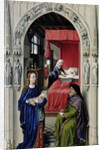 The Nativity of John the Baptist (The Altar of St. John, left panel), ca 1455 by Rogier van der Weyden