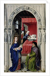 The Nativity of John the Baptist (The Altar of St. John, left panel), ca 1455 by Rogier van der Weyden