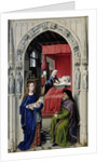 The Nativity of John the Baptist (The Altar of St. John, left panel), ca 1455 by Rogier van der Weyden