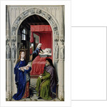 The Nativity of John the Baptist (The Altar of St. John, left panel), ca 1455 by Rogier van der Weyden