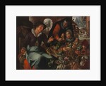 The fruit and vegetable seller, c. 1618 by Joachim Wtewael