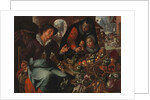 The fruit and vegetable seller, c. 1618 by Joachim Wtewael