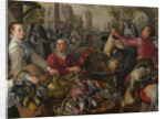 The Four Elements: Air. A Poultry Market with the Prodigal Son in the Background, 1569 by Joachim Beuckelaer
