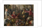 The Four Elements: Air. A Poultry Market with the Prodigal Son in the Background, 1569 by Joachim Beuckelaer