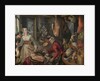 The Four Elements: Fire. A Kitchen Scene with Christ in the House of Martha and Mary in the Background, 1569 by Joachim Beuckelaer