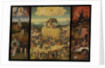 The Haywain (Triptych), c. 1516 by Hieronymus Bosch