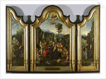 The Holy Family with Saint Catherine and Saint Barbara (Triptych), c. 1505 by Jan Gossaert