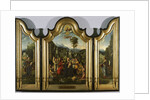 The Holy Family with Saint Catherine and Saint Barbara (Triptych), c. 1505 by Jan Gossaert