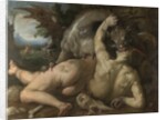 Two Followers of Cadmus devoured by a Dragon, 1588 by Cornelis Cornelisz. van Haarlem