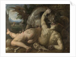 Two Followers of Cadmus devoured by a Dragon, 1588 by Cornelis Cornelisz. van Haarlem