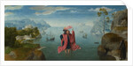 Saint Christopher carrying the Infant Christ, Mid of 16th cen by Master of the Female Half-Lengths