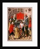 The offering of the jews, ca 1465 by Master of the Gathering of Manna