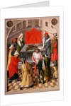 The offering of the jews, ca 1465 by Master of the Gathering of Manna