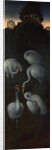 Cranes (The reverse of a Panel from a Triptych), c. 1480 by Hans Memling