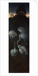 Cranes (The reverse of a Panel from a Triptych), c. 1480 by Hans Memling