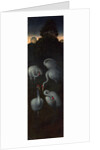 Cranes (The reverse of a Panel from a Triptych), c. 1480 by Hans Memling