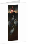 Cranes with the coat of arms of the Pagagnotti family (The reverse of a Panel from a Triptych), c. 1480 by Hans Memling