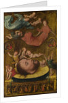 The Head of Saint John the Baptist, with Mourning Angels and Putti, Early16th cen by Jan Mostaert