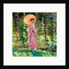 Hollyhocks by Frederick Carl Frieseke