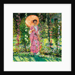 Hollyhocks by Frederick Carl Frieseke