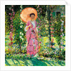 Hollyhocks by Frederick Carl Frieseke
