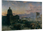 Washington Street, Indianapolis at Dusk, 1892-1895 by Theodor Groll